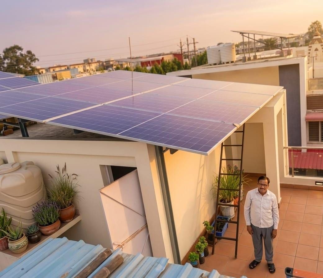 Solar installation by Mitray Solar Tech