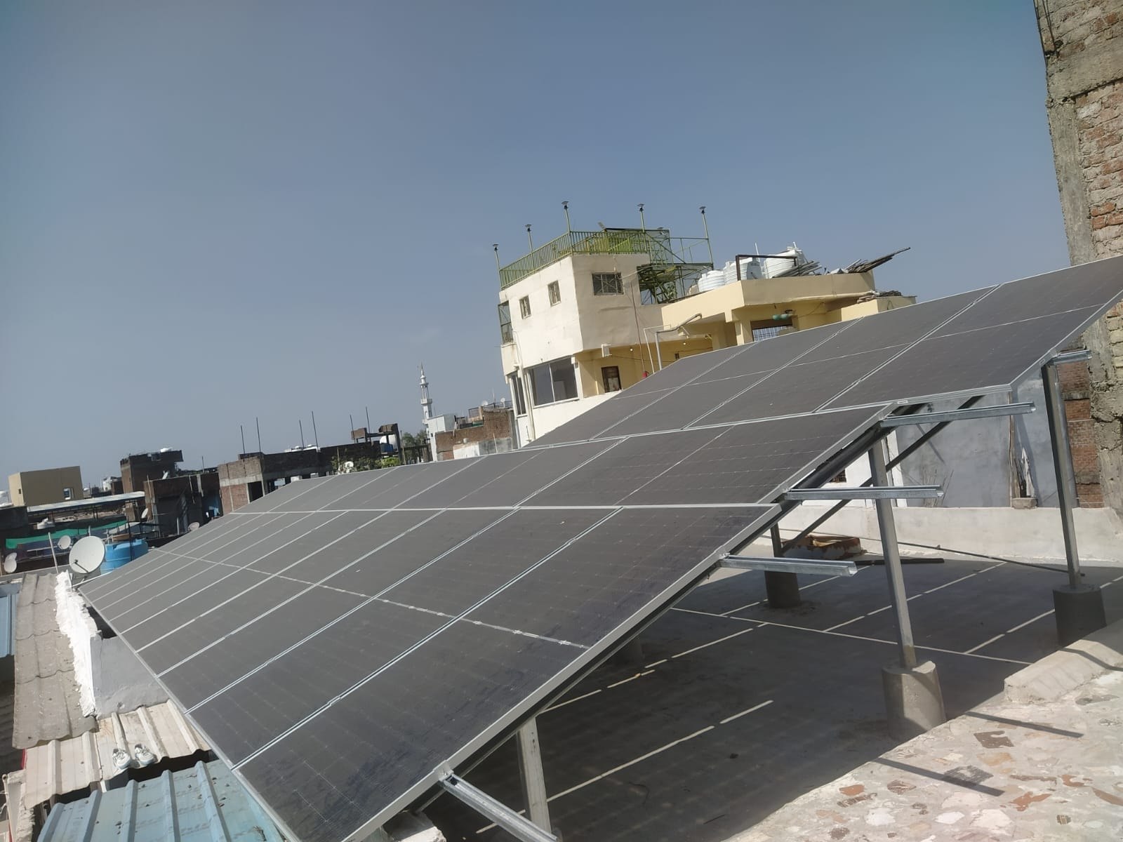Solar panel installation