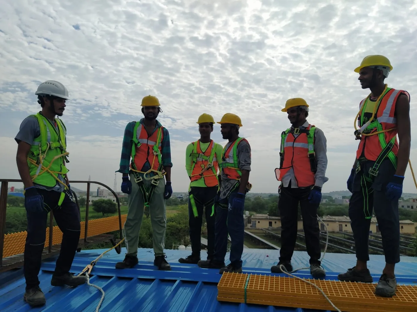 Solar panel mounting installation